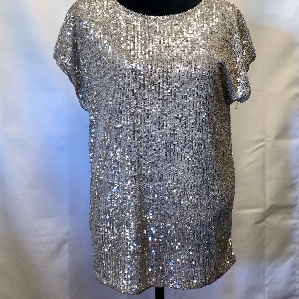 Rachel Zoe sequin shirt